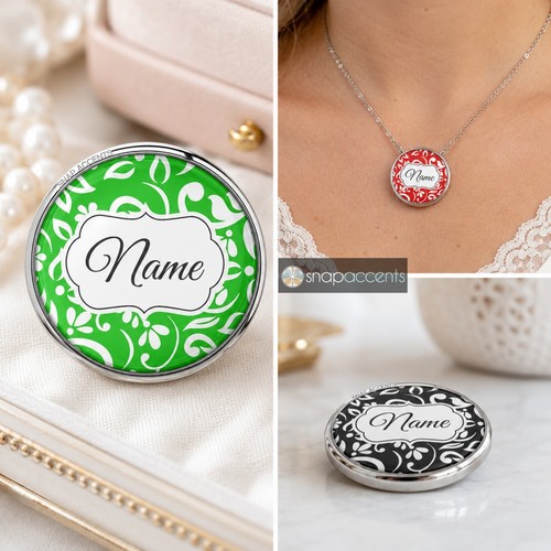 Personalized name snap jewelry - name,