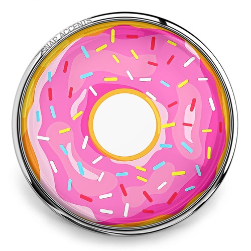 Snap jewelry donut sprinkle - snap,